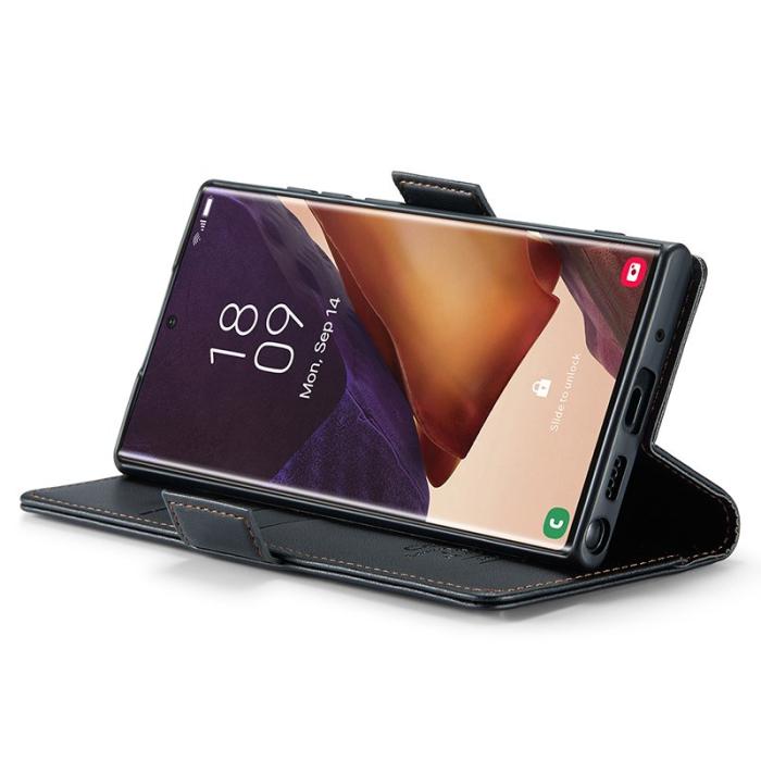 Caseme - CASEME 023 Läderfodral för Samsung Galaxy Note20 Ultra - Svart