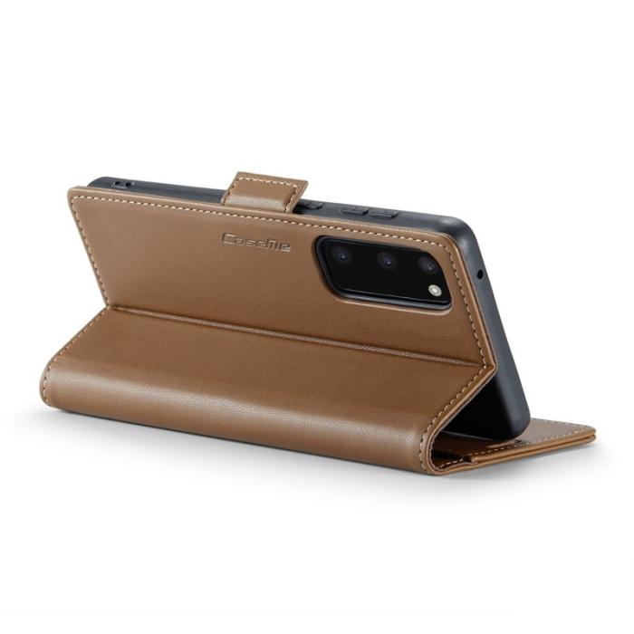 Caseme - CASEME 023 Läderfodral för Samsung Galaxy S20 4G/5G - Brun