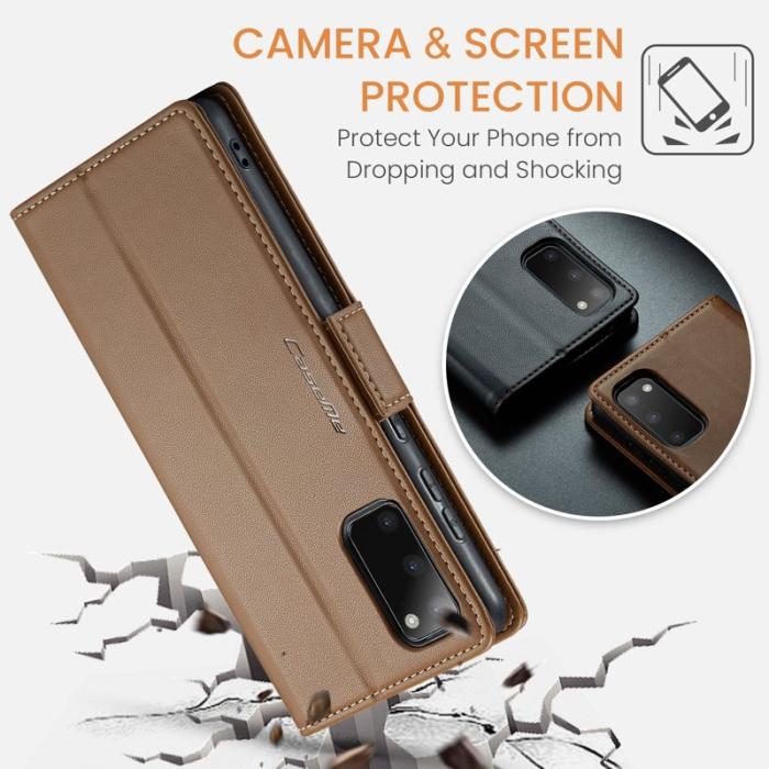 Caseme - CASEME 023 Läderfodral för Samsung Galaxy S20 4G/5G - Brun
