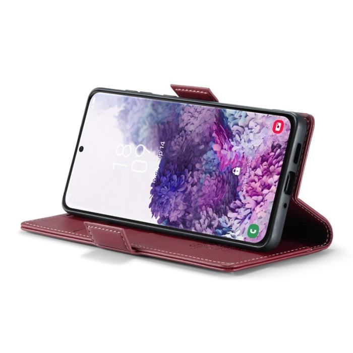 Caseme - CASEME 023 Läderfodral för Samsung Galaxy S20 4G/5G - Röd