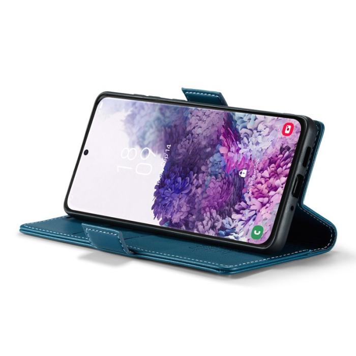 Caseme - CASEME 023 Läderfodral för Samsung Galaxy S20 - Blå