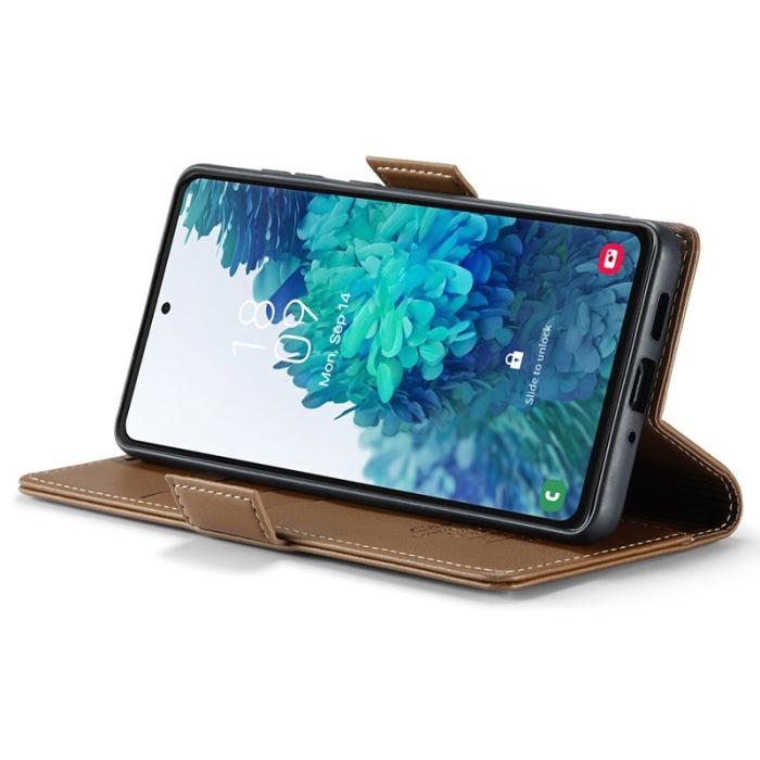 Caseme - CASEME 023 Läderfodral för Samsung Galaxy S20 FE - Brun