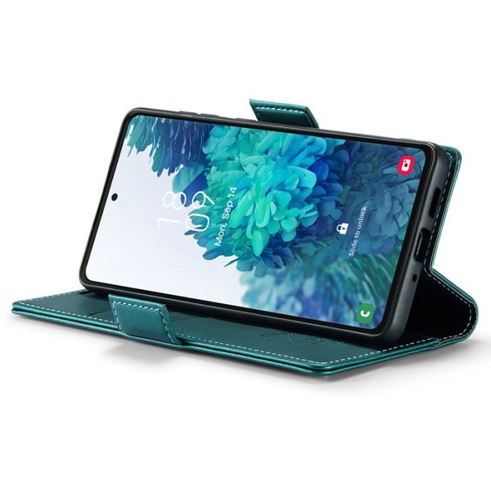 Caseme - CASEME 023 Läderfodral för Samsung Galaxy S20 FE - Grön