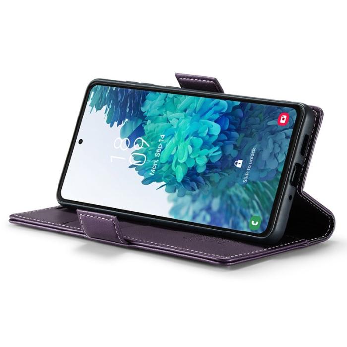 Caseme - CASEME 023 Läderfodral för Samsung Galaxy S20 FE - Lila