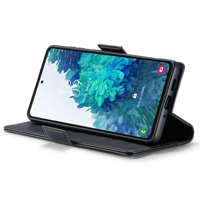 Caseme - CASEME 023 Läderfodral för Samsung Galaxy S20 FE - Svart