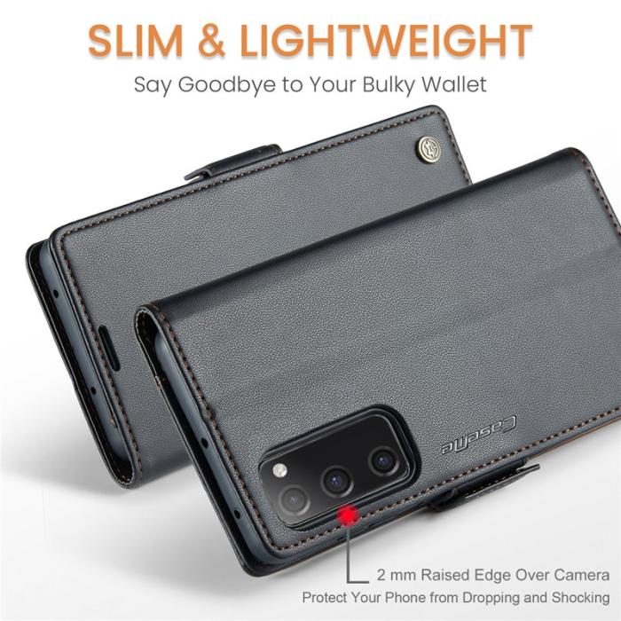 Caseme - CASEME 023 Läderfodral för Samsung Galaxy S20 FE - Svart