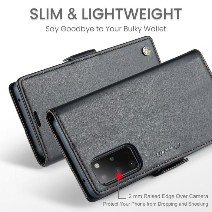 Caseme - CASEME 023 Läderfodral för Samsung Galaxy S20 Plus 5G - Svart