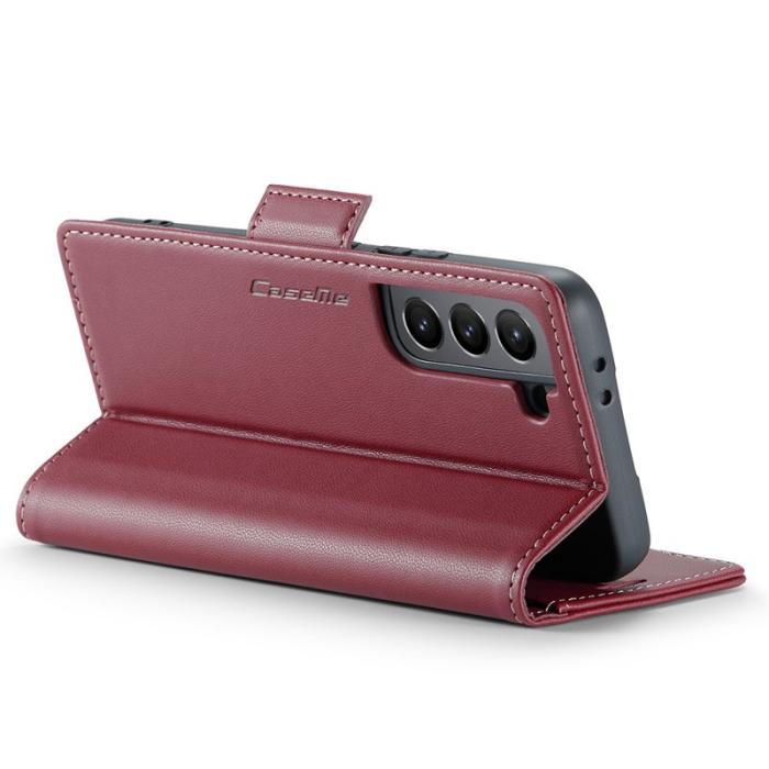 Caseme - CASEME 023 Läderfodral för Samsung Galaxy S21 5G/4G - Röd