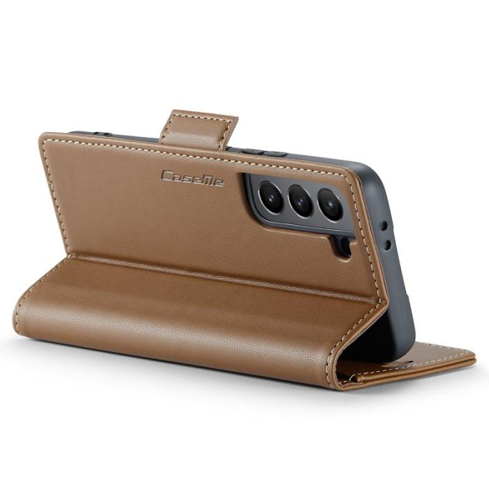 Caseme - CASEME 023 Läderfodral för Samsung Galaxy S21 5G - Brun
