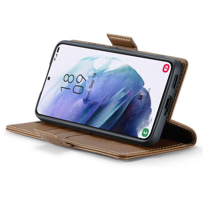 Caseme - CASEME 023 Läderfodral för Samsung Galaxy S21 5G - Brun