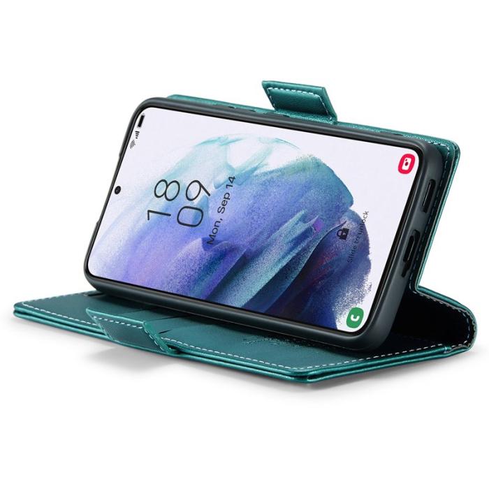 Caseme - CASEME 023 Läderfodral för Samsung Galaxy S21 5G - Grön