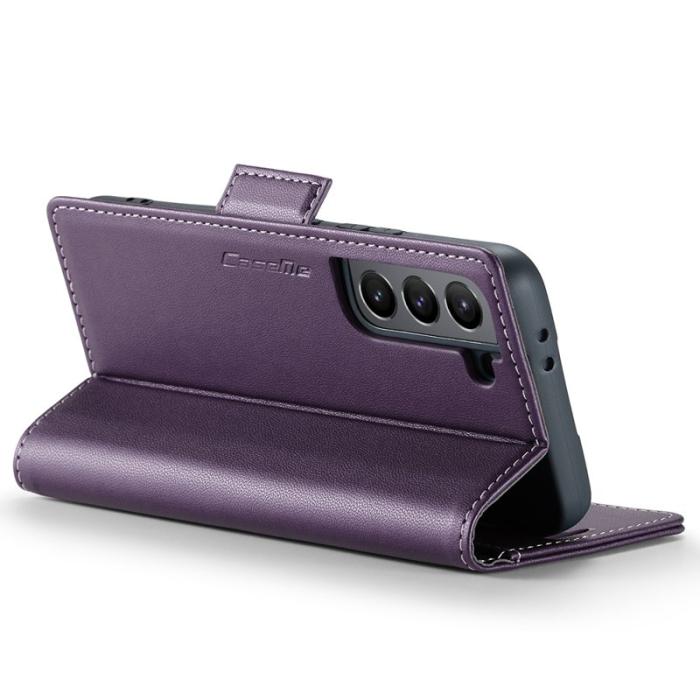Caseme - CASEME 023 Läderfodral för Samsung Galaxy S21 5G - Lila