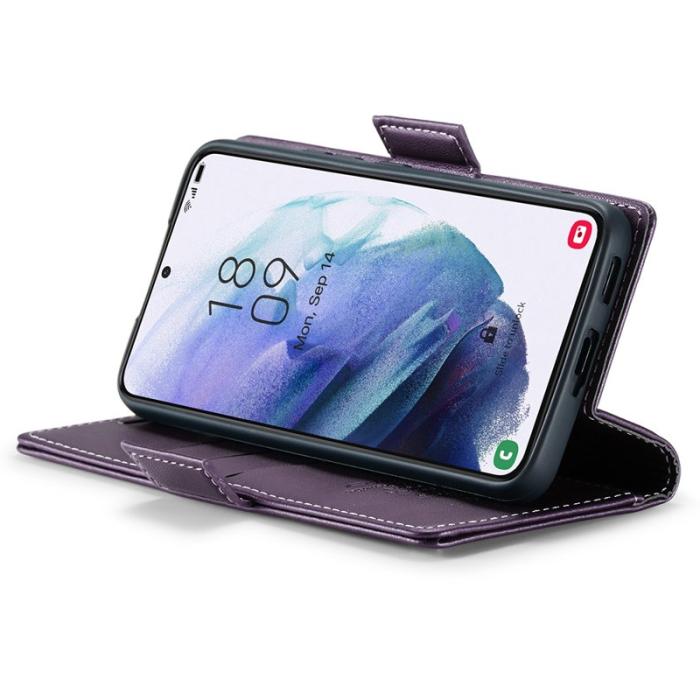 Caseme - CASEME 023 Läderfodral för Samsung Galaxy S21 5G - Lila