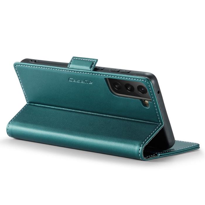 Caseme - CASEME 023 Läderfodral för Samsung Galaxy S21 FE 5G - Grön
