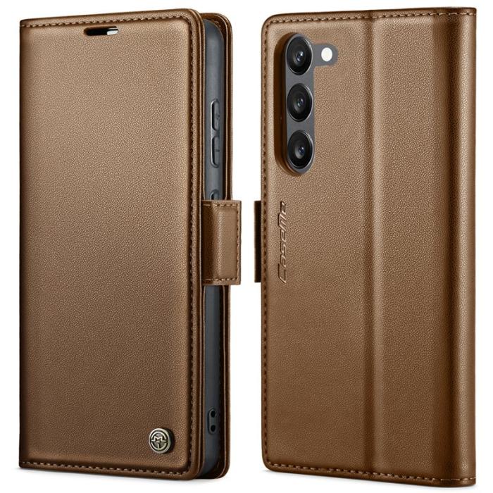 Caseme - CASEME 023 Läderfodral för Samsung Galaxy S23+ - Brun