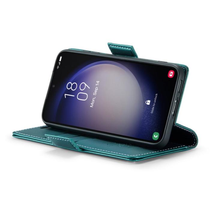 Caseme - CASEME 023 Läderfodral för Samsung Galaxy S23+ - Grön