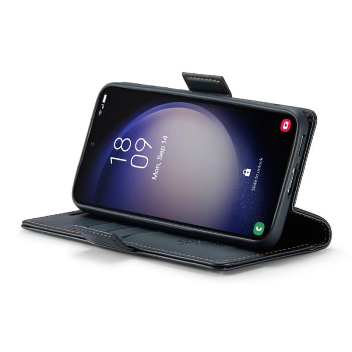 Caseme - CASEME 023 Läderfodral för Samsung Galaxy S23 - Svart