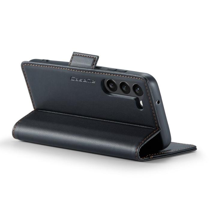 Caseme - CASEME 023 Läderfodral för Samsung Galaxy S23 - Svart