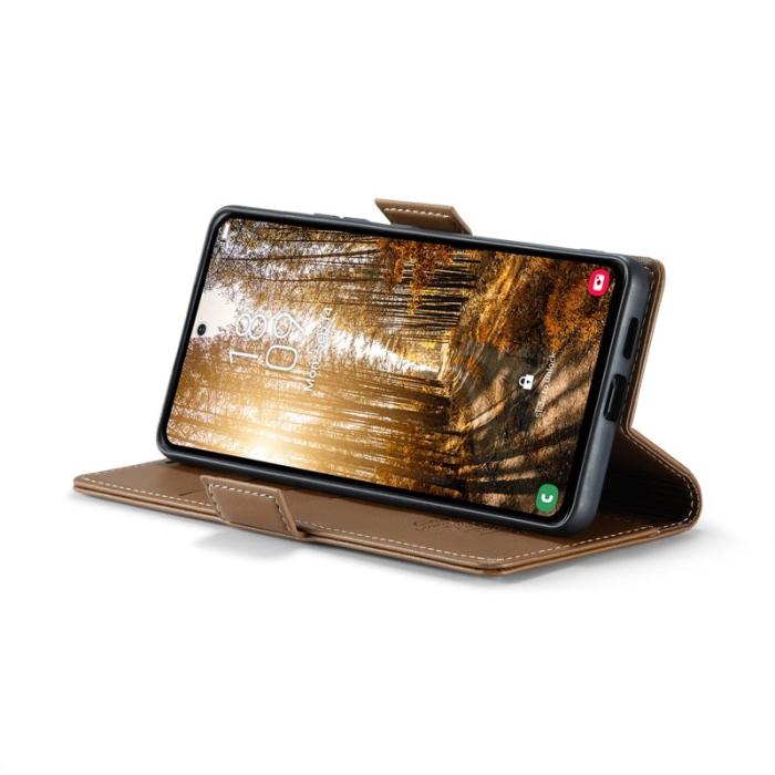 Caseme - CASEME 023 Läderfodral för Samsung Galaxy S24 FE - Brun