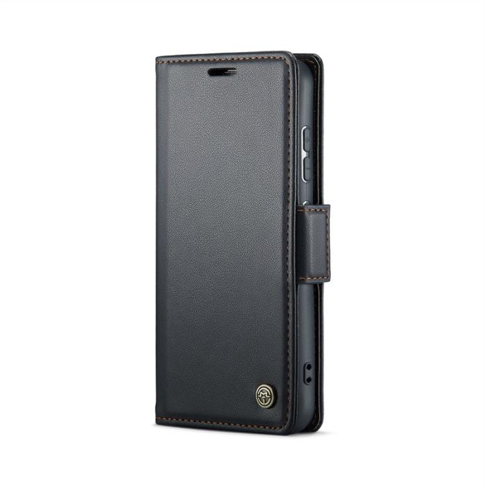 Caseme - CASEME 023 Läderfodral för Samsung Galaxy S25 - Svart