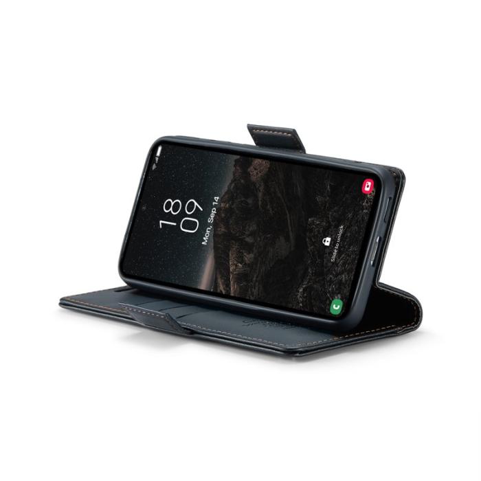 Caseme - CASEME 023 Läderfodral för Samsung Galaxy S25 - Svart