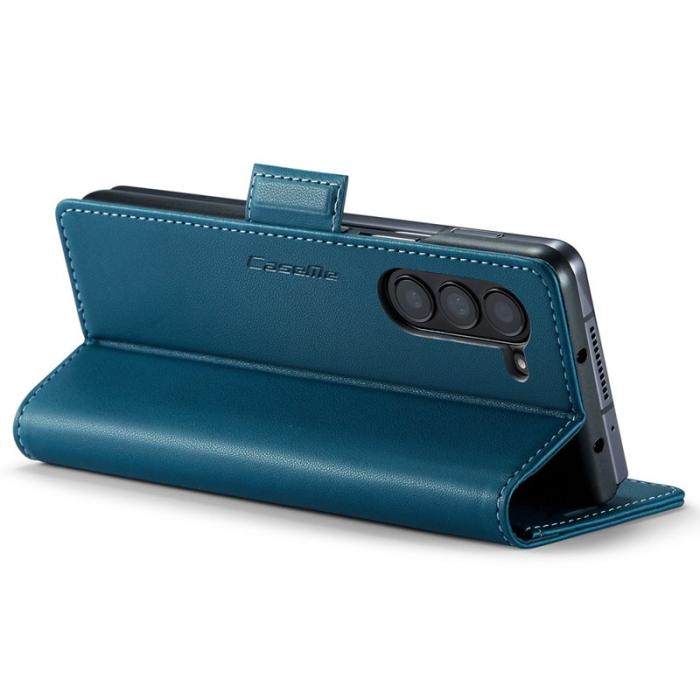 Caseme - CASEME 023 Läderfodral för Samsung Galaxy Z Fold5 5G - Blå