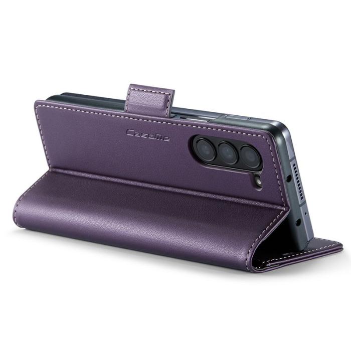 Caseme - CASEME 023 Läderfodral för Samsung Galaxy Z Fold5 5G - Lila