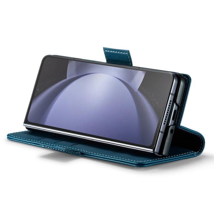 Caseme - CASEME Plånboksfodral Konstläder för Samsung Galaxy Z Fold6 5G - Blå