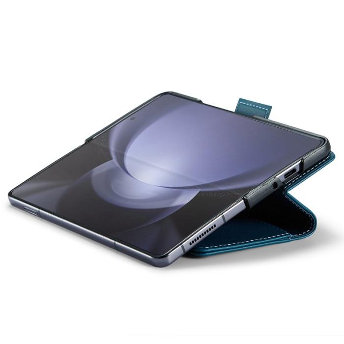 Caseme - CASEME Plånboksfodral Konstläder för Samsung Galaxy Z Fold6 5G - Blå