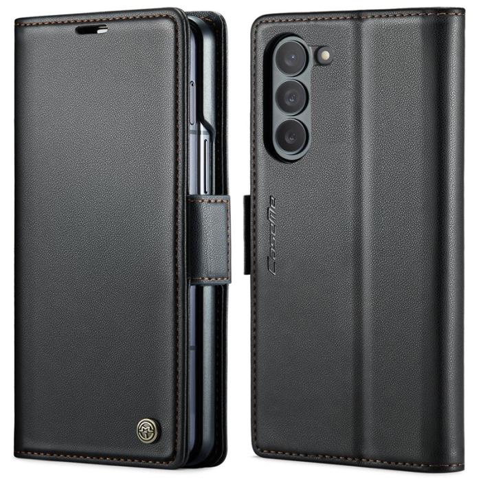Caseme - CASEME Plånboksfodral Konstläder för Samsung Galaxy Z Fold6 5G - Svart