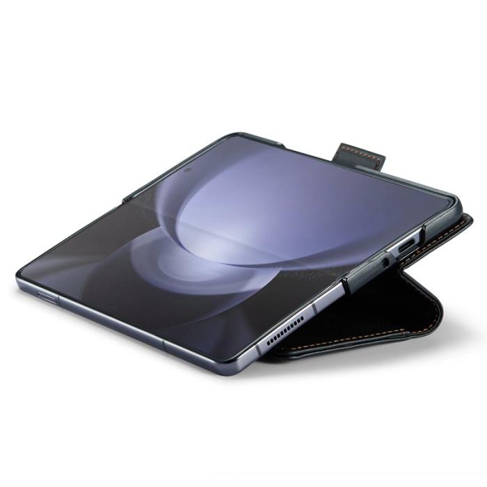 Caseme - CASEME Plånboksfodral Konstläder för Samsung Galaxy Z Fold6 5G - Svart