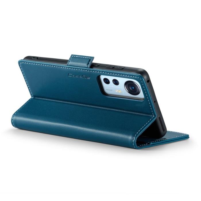 Caseme - CASEME 023 Läderfodral för Xiaomi 12 5G - Blå