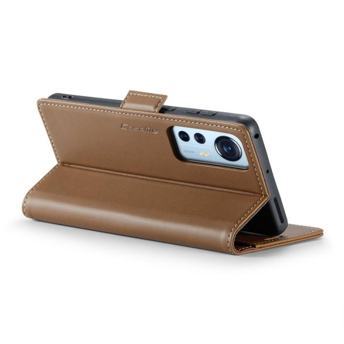Caseme - CASEME 023 Läderfodral för Xiaomi 12 5G - Brun
