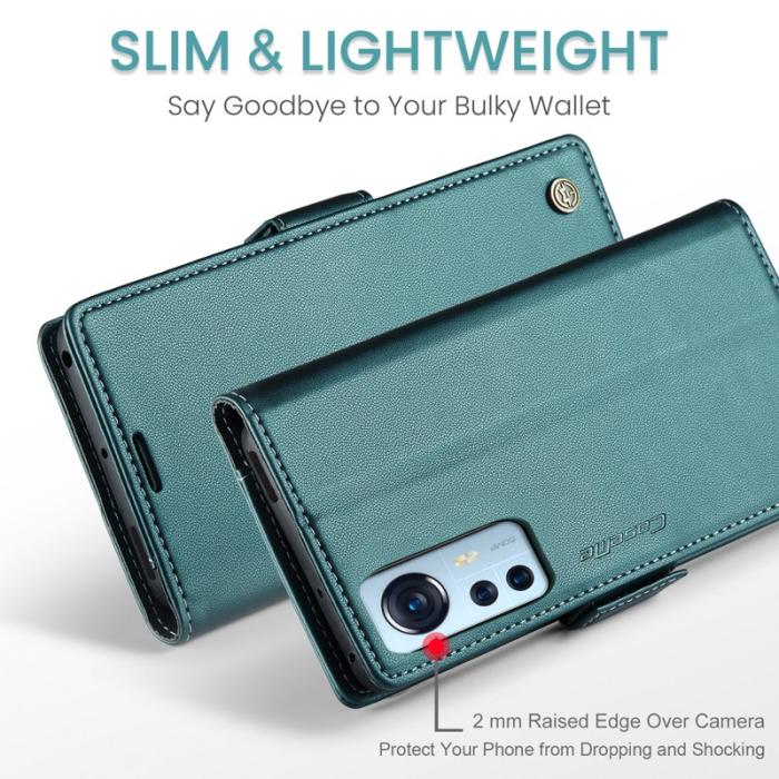 Caseme - CASEME 023 Läderfodral för Xiaomi 12 5G - Grön