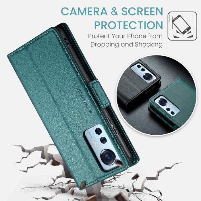 Caseme - CASEME 023 Läderfodral för Xiaomi 12 5G - Grön