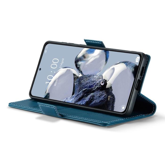 Caseme - CASEME 023 Läderfodral för Xiaomi 12T 5G - Blå