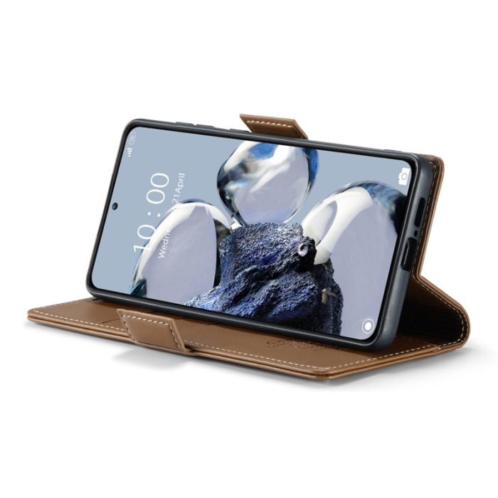 Caseme - CASEME 023 Läderfodral för Xiaomi 12T 5G - Brun
