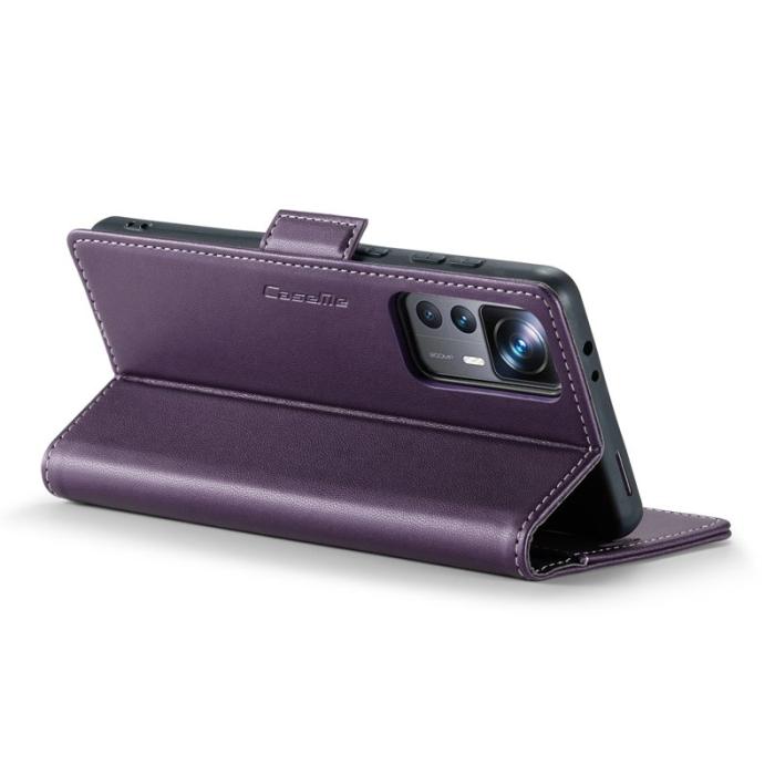 Caseme - CASEME 023 Läderfodral för Xiaomi 12T 5G - Lila