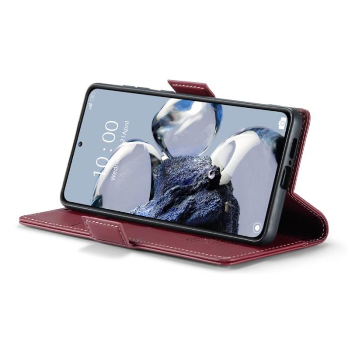 Caseme - CASEME 023 Läderfodral för Xiaomi 12T 5G - Röd