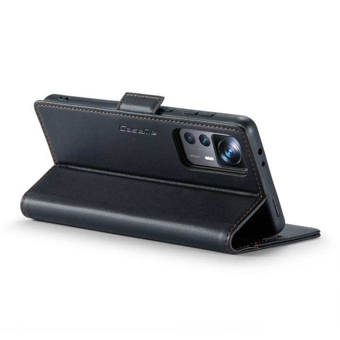 Caseme - CASEME 023 Läderfodral för Xiaomi 12T 5G - Svart