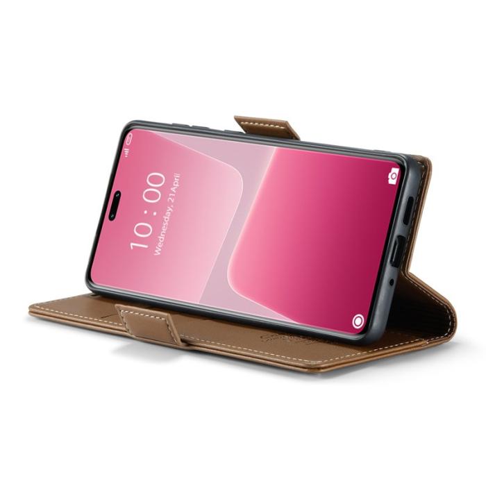 Caseme - CASEME Plånboksfodral Konstläder för Xiaomi 13 Lite / Civi 2 - Brun