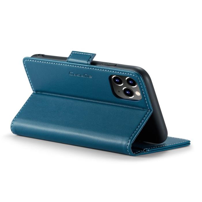 Caseme - CASEME 023 Läderfodral iPhone 11 Pro Max RFID Blå