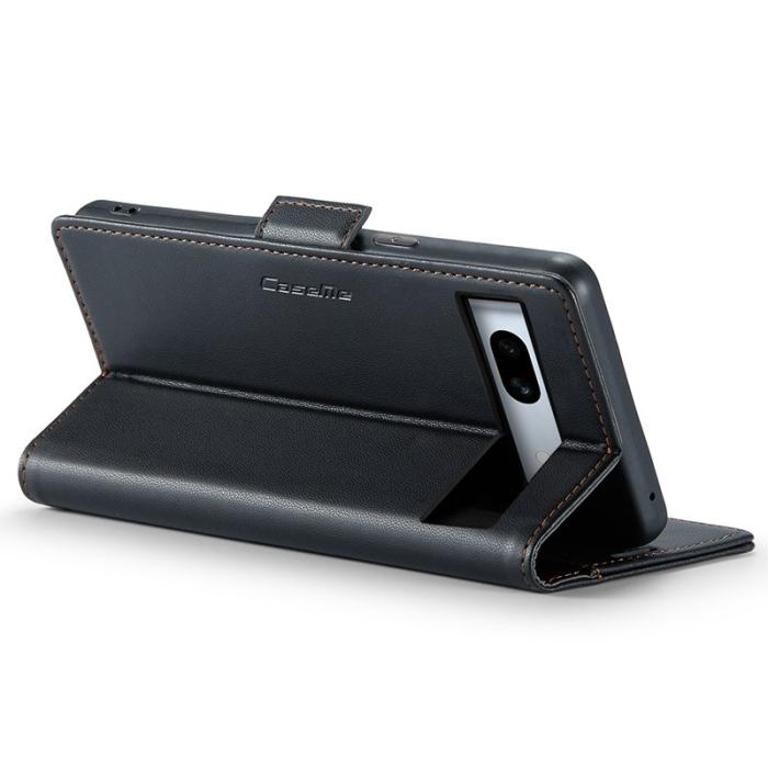 Caseme - CASEME Plånboksfodral Konstläder till Google Pixel 7a - Svart