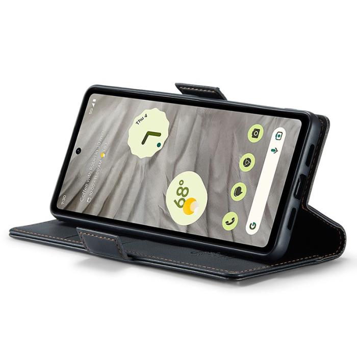 Caseme - CASEME Plånboksfodral Konstläder till Google Pixel 7a - Svart