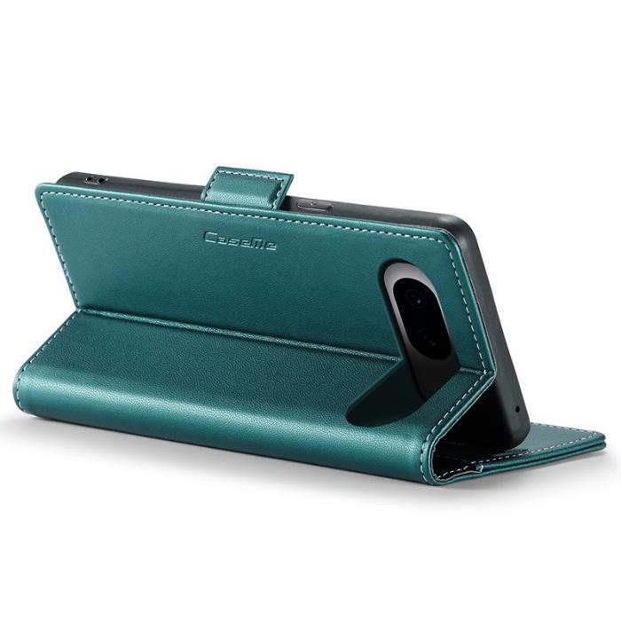 Caseme - CASEME Plånboksfodral Konstläder till Google Pixel 8 - Grön