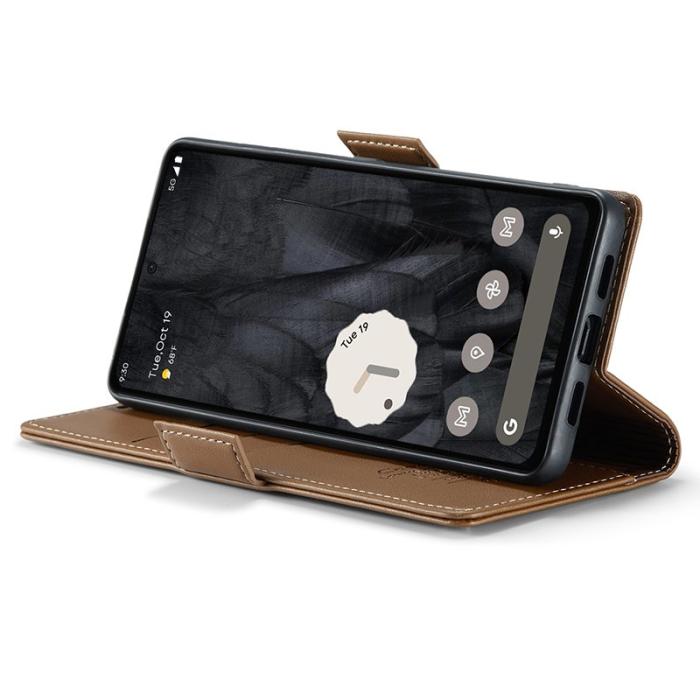Caseme - CASEME 023 Läderfodral till Google Pixel 8 Pro - Brun