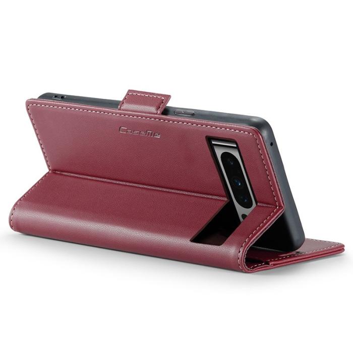 Caseme - CASEME 023 Läderfodral till Google Pixel 8 Pro - Röd