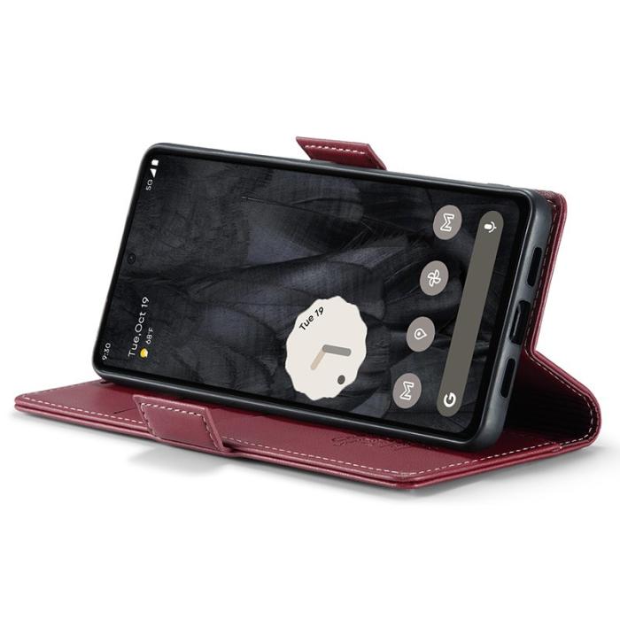 Caseme - CASEME 023 Läderfodral till Google Pixel 8 Pro - Röd