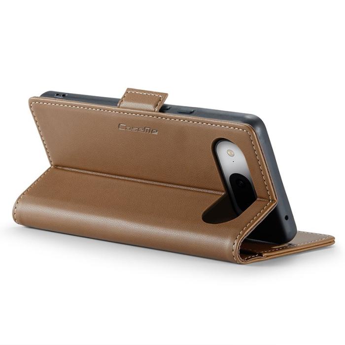 Caseme - CASEME 023 Läderfodral till Google Pixel 8a - Brun