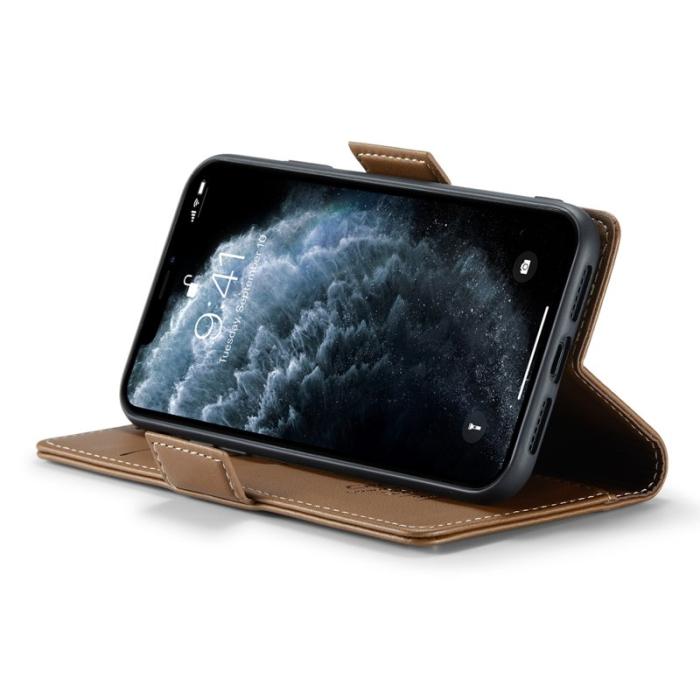 Caseme - CASEME 023 Läderfodral till iPhone 11 Pro Max - Brun
